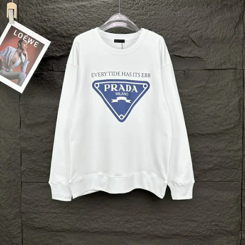 prada sweatshirt manches longues pour unisexe s_1231312